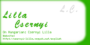 lilla csernyi business card